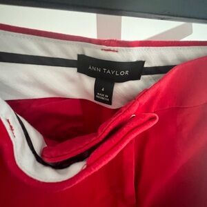 Ann Taylor Red Work Pants